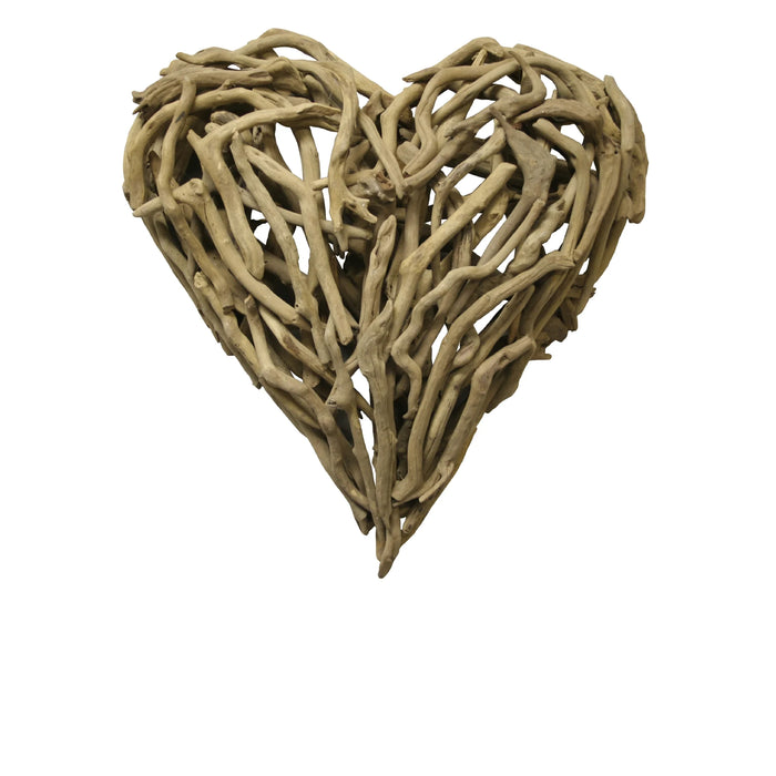 Unique heart wood art wall decor - 1