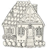 gingerbread house paper placemats coloring Christmas