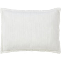coverlet shams cotton channel stitch quilted queen king Euro standard white