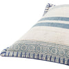 White and blue pillow