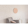 light clay terra cotta round tempered glass dry erase board magnetic