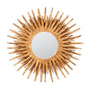 mirror round oval sunburst distressed silver spikes made goods layered teak