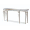 console table hand carved taupe gray marble
