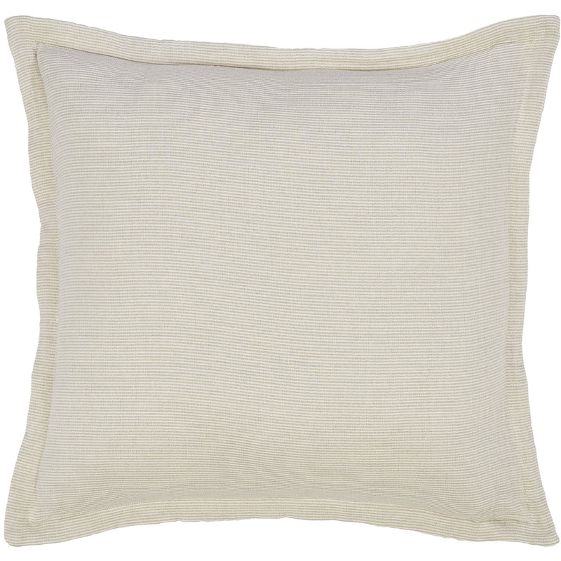 beige coverlet throw stripe fringe Euro sham pillow