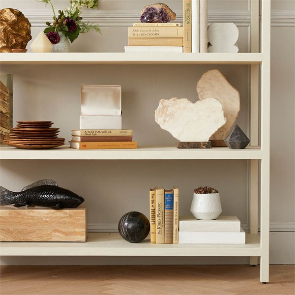 slab sculpture polished base crystal stone ivory