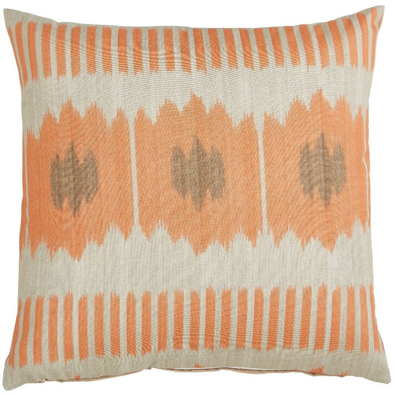 Lacefield pillow throw accent coral square 22x22 outdoor
