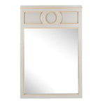 White and gold port mirror