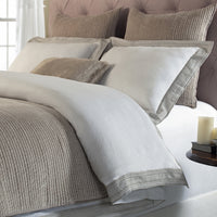 linen dune embroidered duvet shams