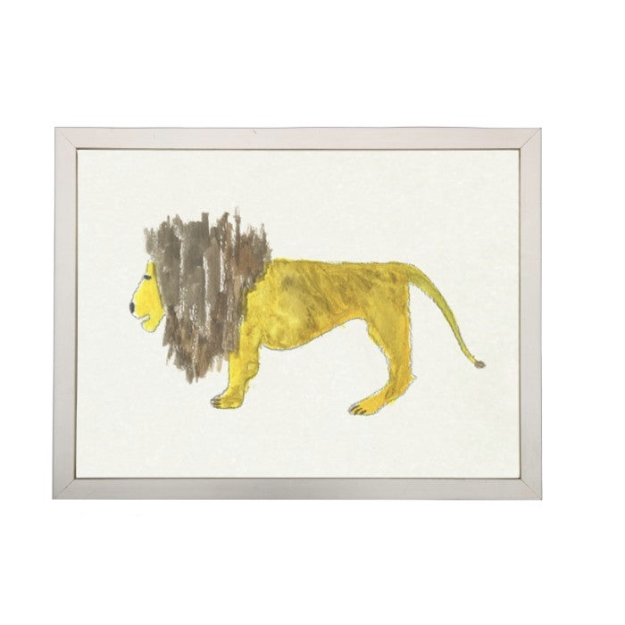 Lion Children's Art - USA-Made Lion Watercolor Art | BSEID