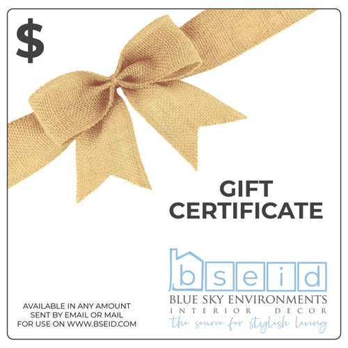 gift card or certificate natural bow bseid logo