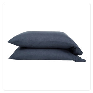 navy pillowcases linen fabric