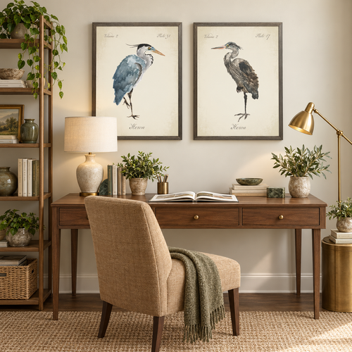 grouping of Antique Curiosities black and white art