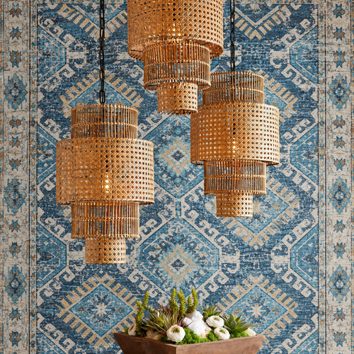 Lighwood coffee table with decor from Cyan Designs