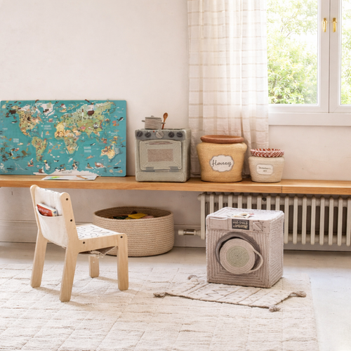 Rug, basket and throw from Lorena Canals