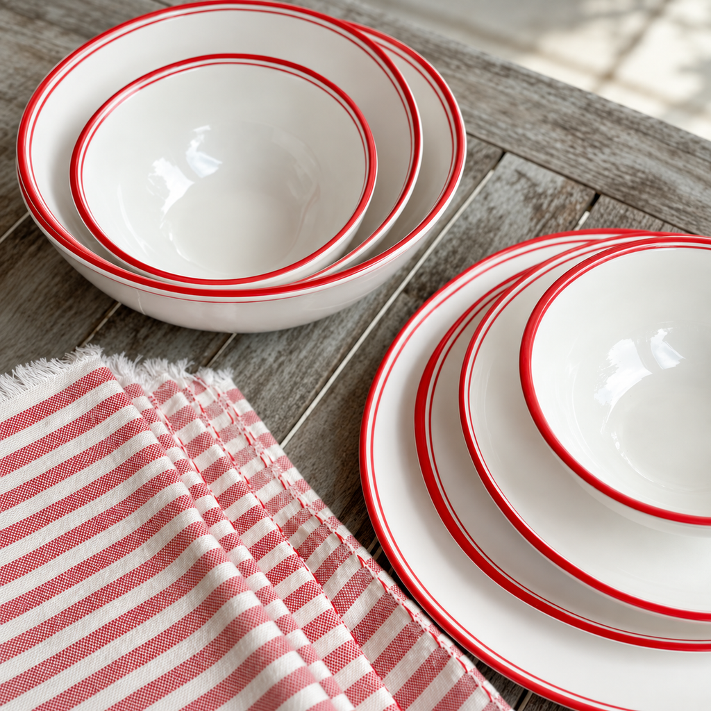 Color Rim Melamine Tableware Collection – BSEID