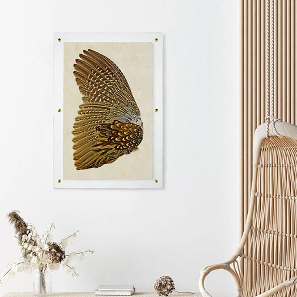 feather wing wall art 
