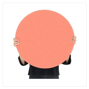 coral peach round glass magnet dry erase board