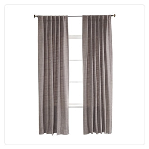 gray window curtains