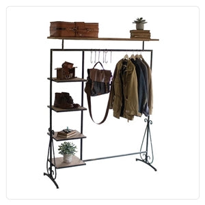 metal black coat rack 