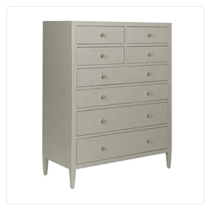 shagreen cladded highboy dresser eight drawers
