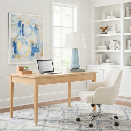 modern dining room striped floor round table sleek chairs