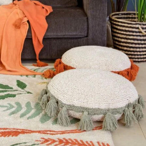 Rug, basket and throw from Lorena Canals