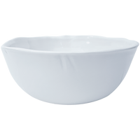 simple round white melamine small