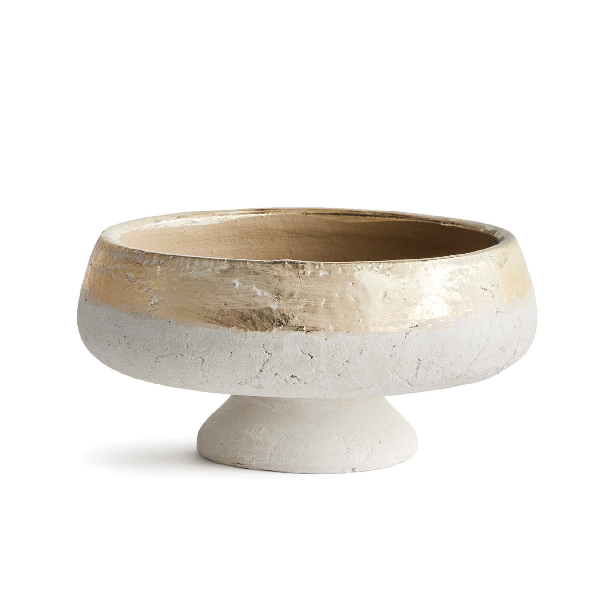 Decorative bowl with a two-tone design on a white background