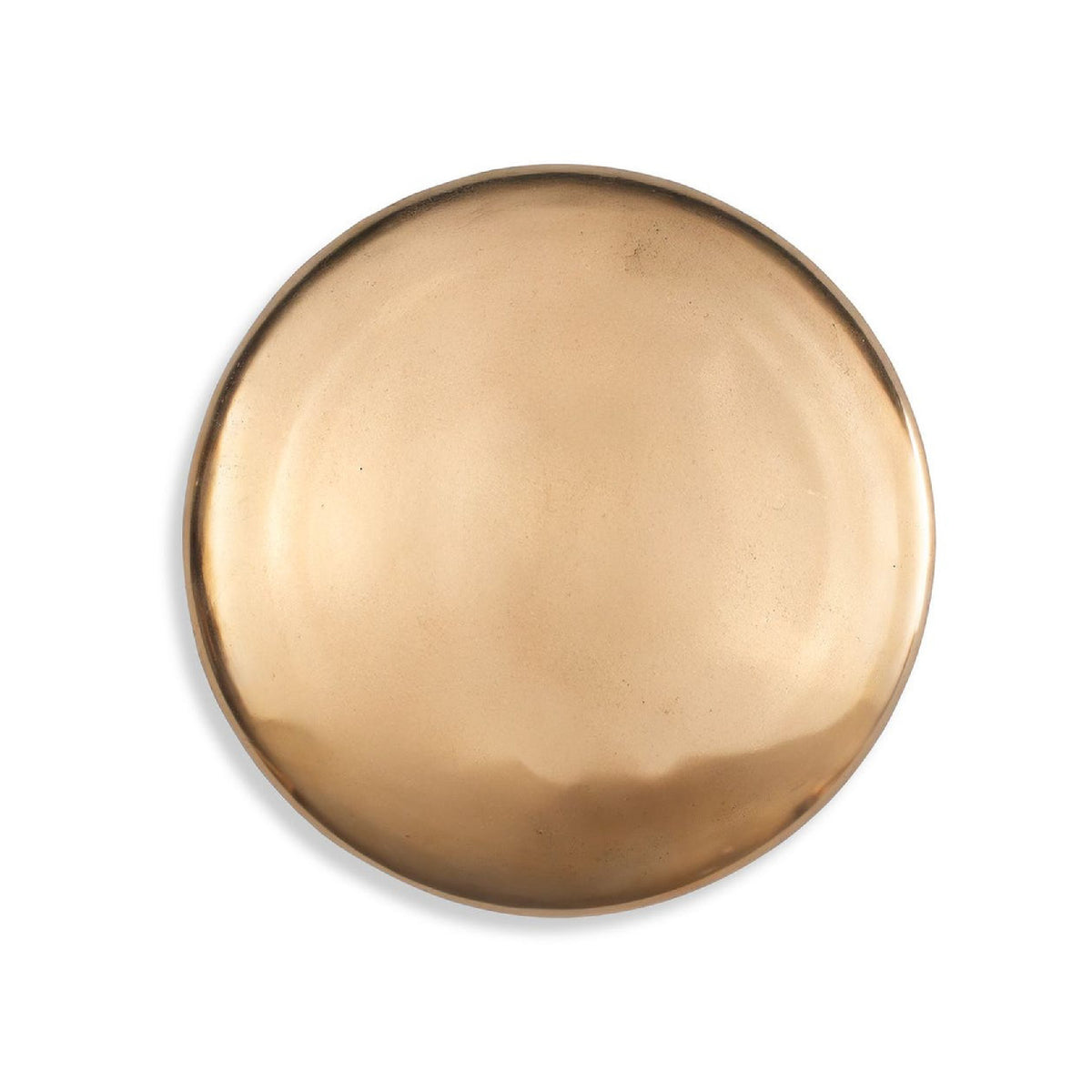 Gold circular object on a white background