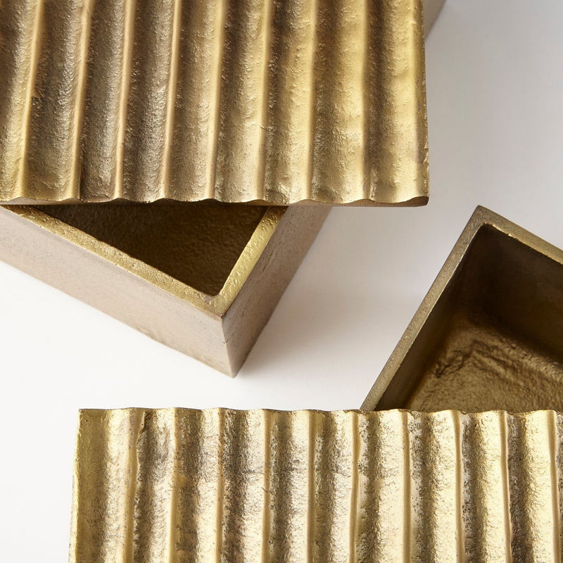 antique brass lidded decorative box gold modern medium