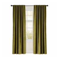 Curtain Panel - Camden - Meadow Green Velvet (size + treatment options)