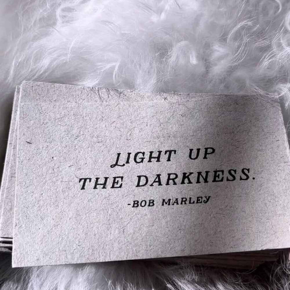 gathered thoughts rock and roll handmade paper