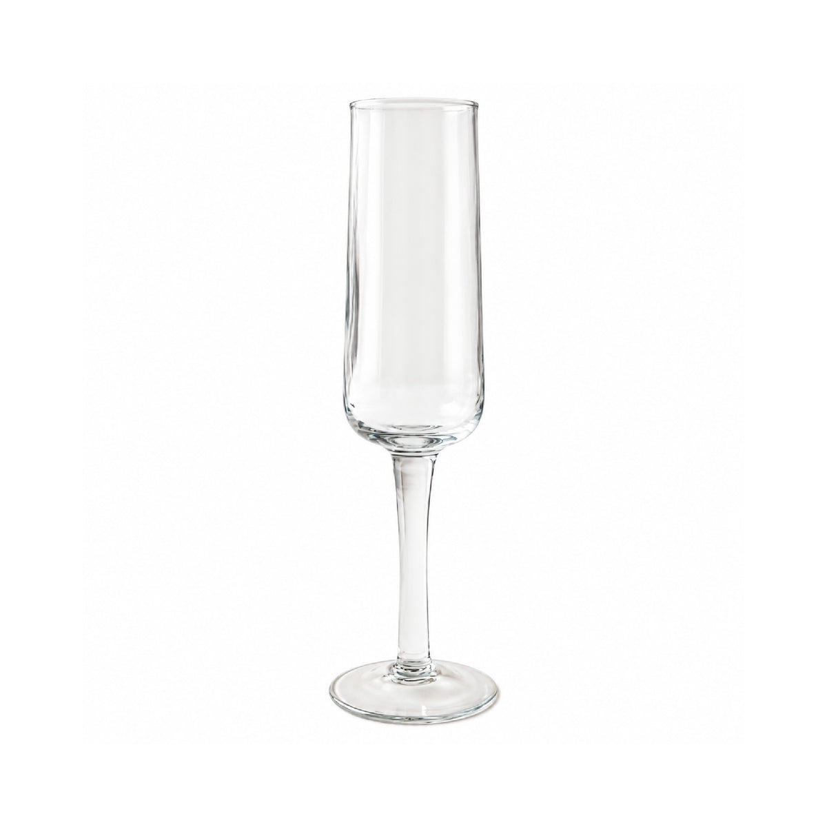clear hammered glass champagne flute