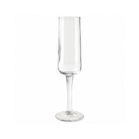 clear hammered glass champagne flute
