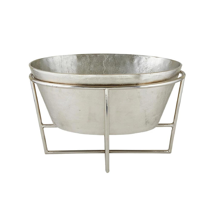 champagne wine bucket silver with stand