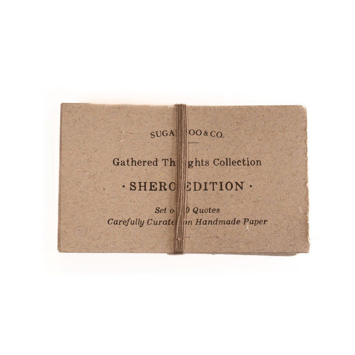 gathered thoughts on handmade paper shero edition