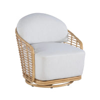 club chair swivel outdoor aluminum frame synethic faux rattan weave