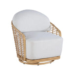 club chair swivel outdoor aluminum frame synethic faux rattan weave