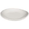 cream beaded rim melamine dinner plate