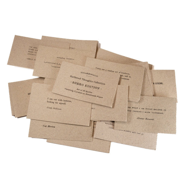 gathered thoughts on handmade paper shero edition