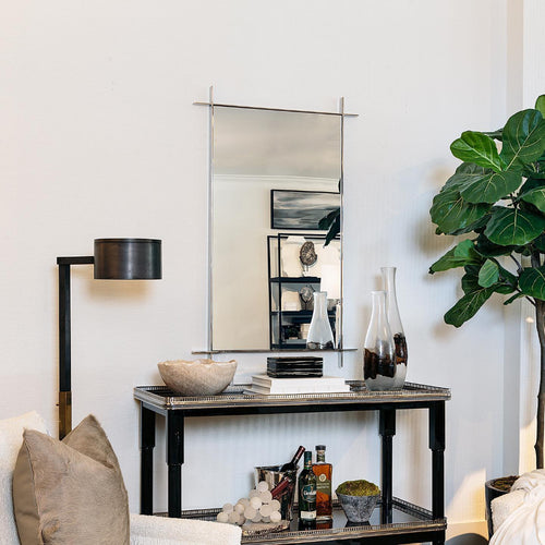 Wall Mirror - 24x42 Stainless Steel - Polished Stainless Steel Finish