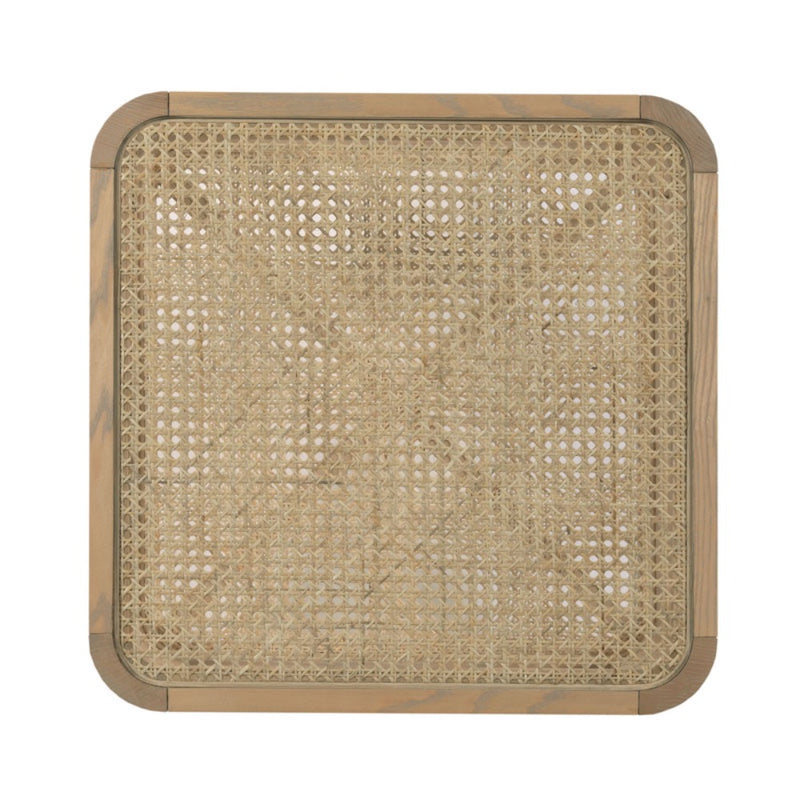 side table natural wood ask solids cane glass