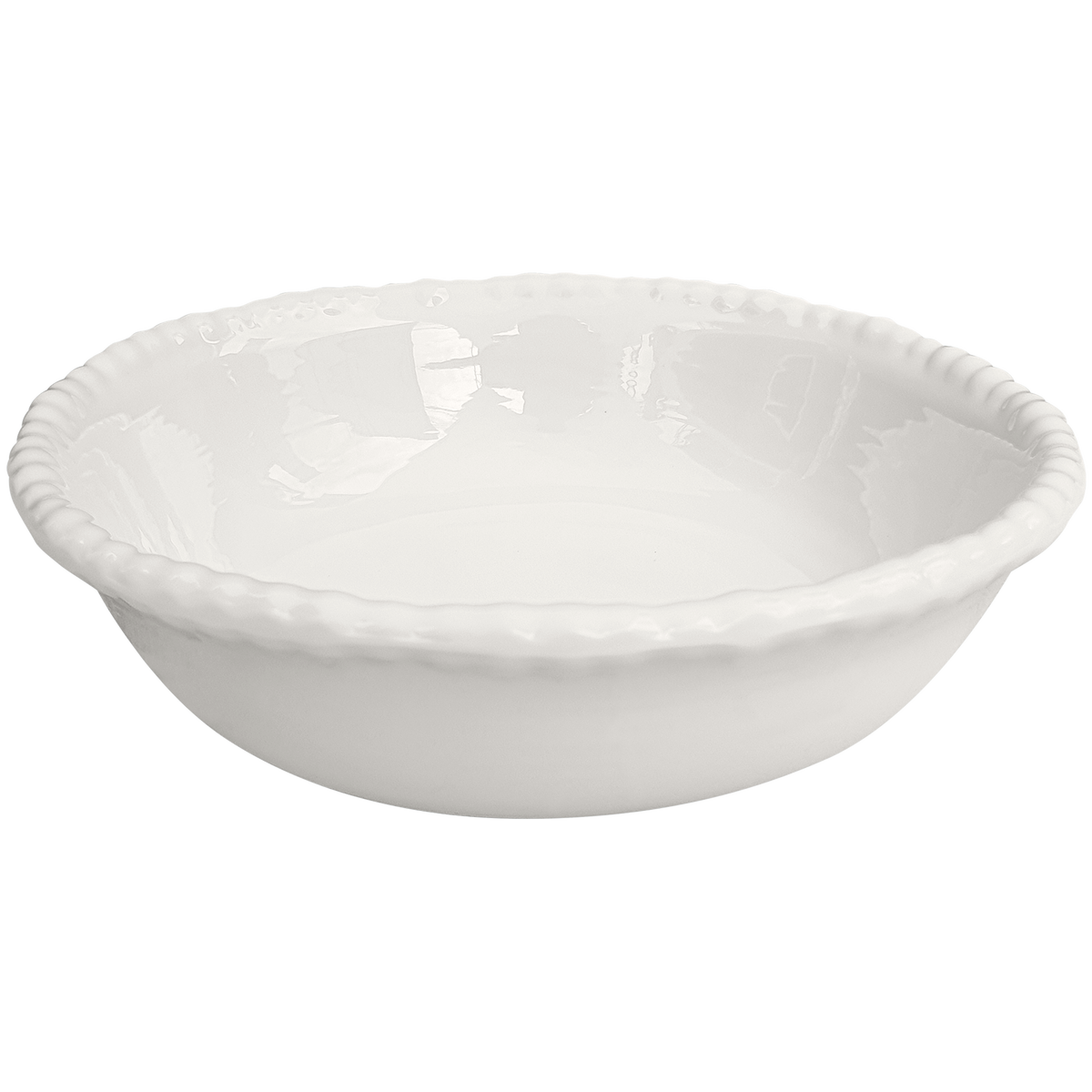 cream beaded rim melamine soup cereal bowl