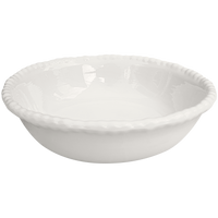 cream beaded rim melamine soup cereal bowl