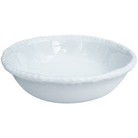 white beaded soup cereal bowl melamine