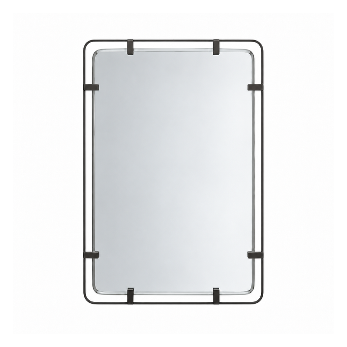 bronze steel modern wall mirror
