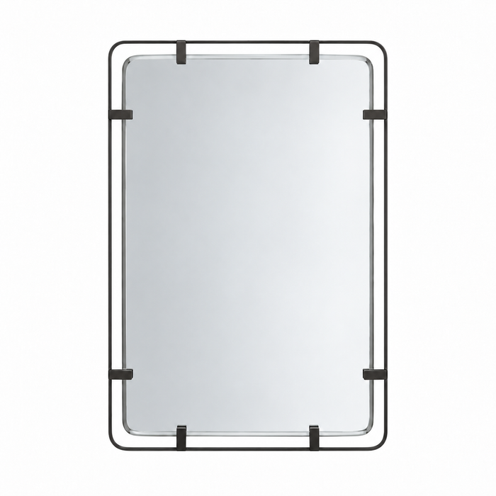 bronze steel modern wall mirror
