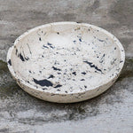 black white limestone outdoor bowl round 