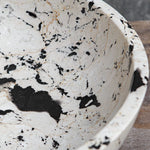 black white limestone outdoor bowl round 