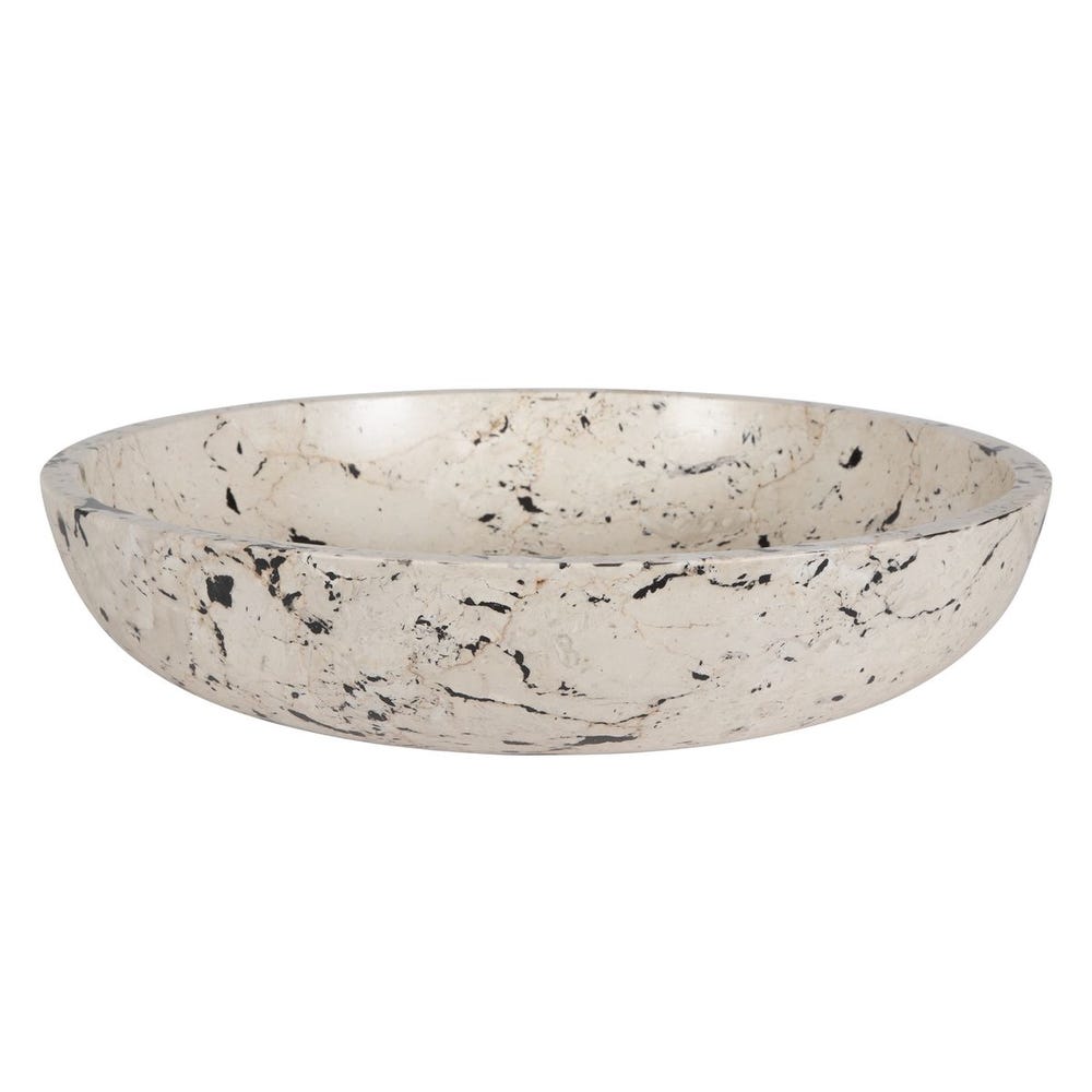 black white limestone outdoor bowl round 